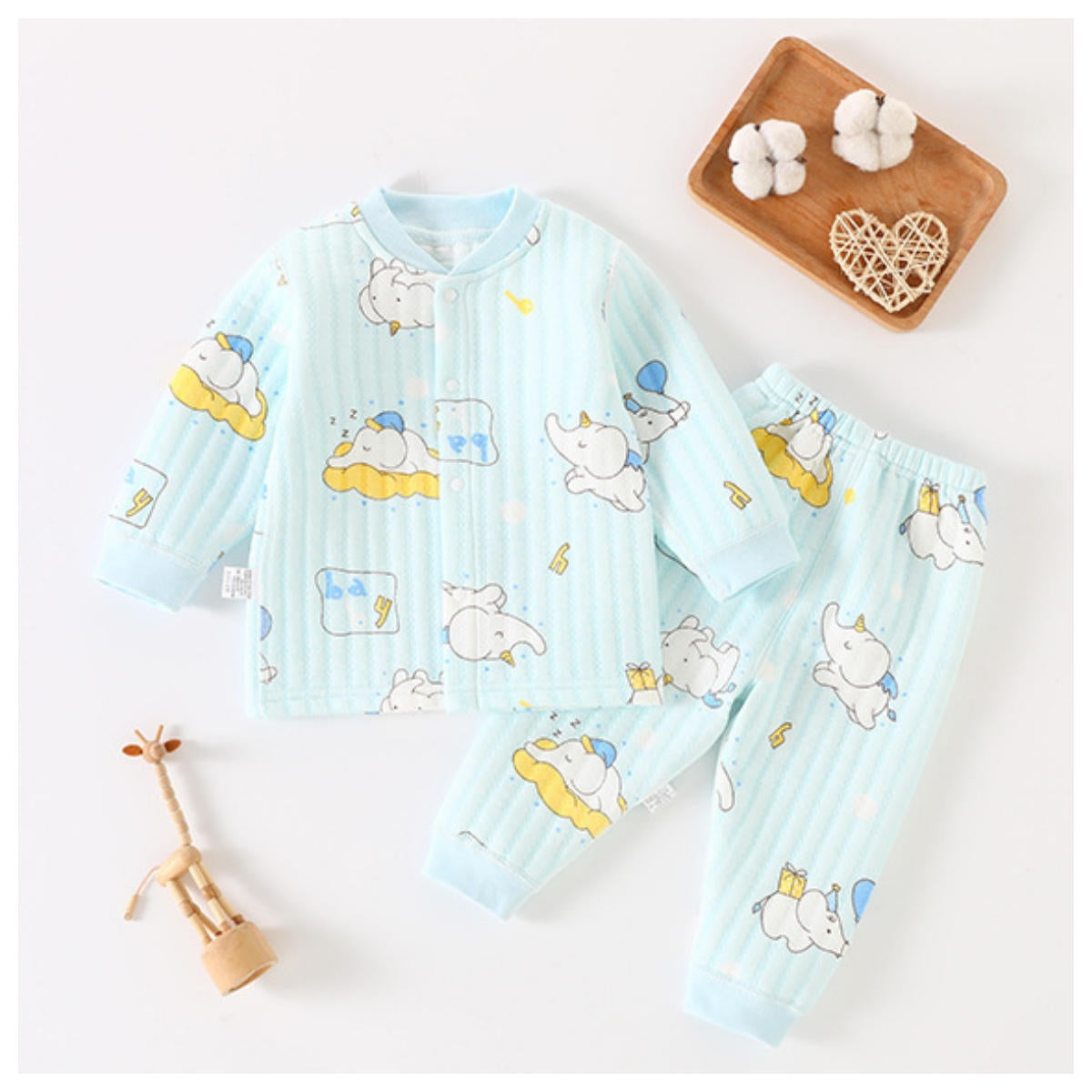 Baby Autumn and Winter Split Cotton Sandwich Set