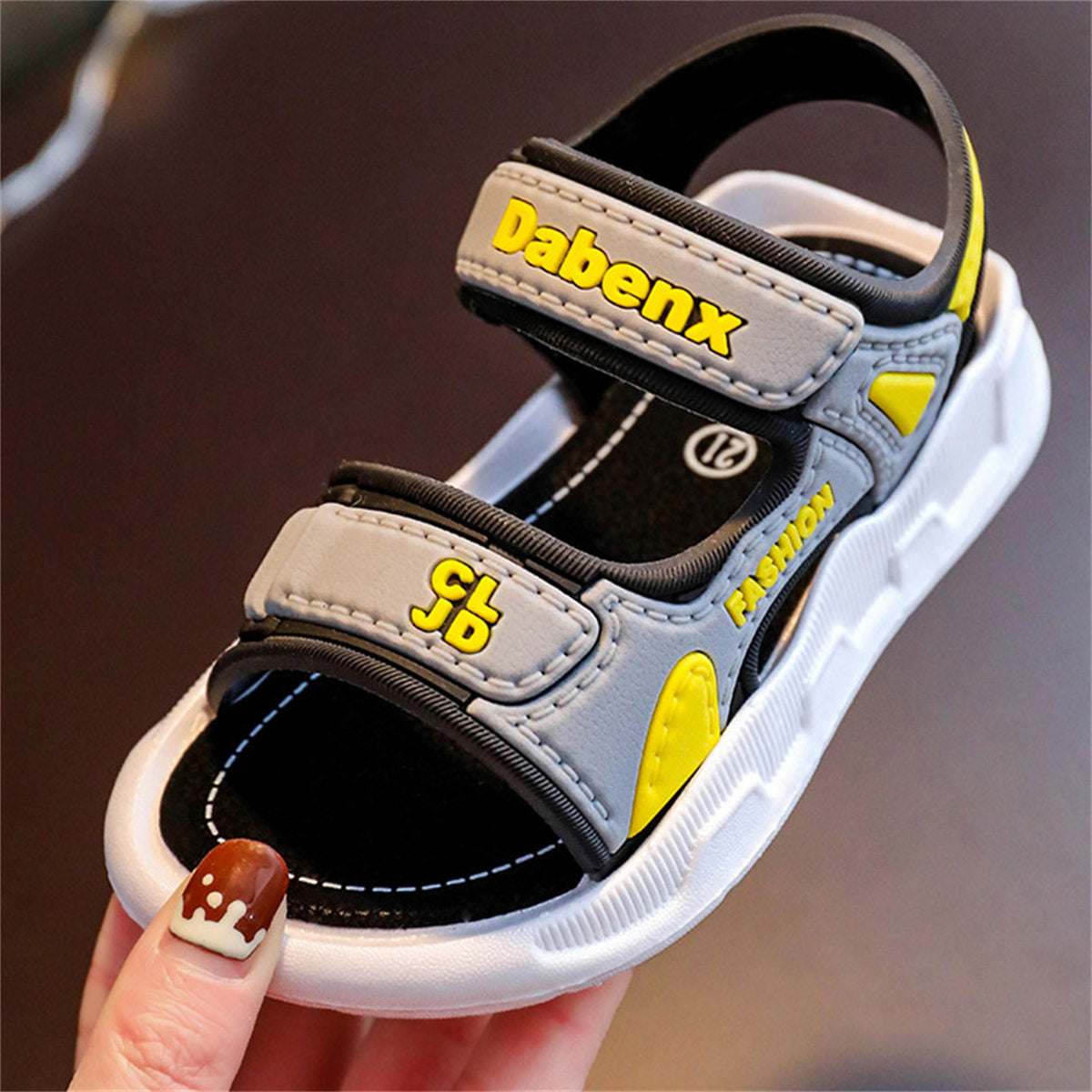 Children's casual Velcro soft-soled sandals