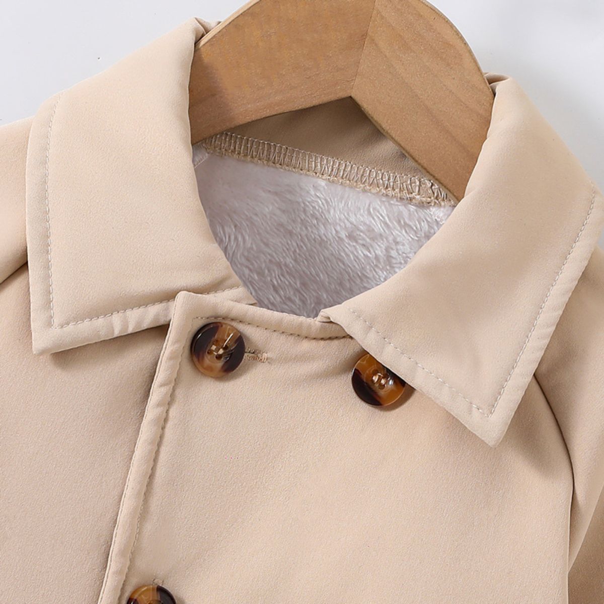 Children's autumn and winter button long sleeve jacket