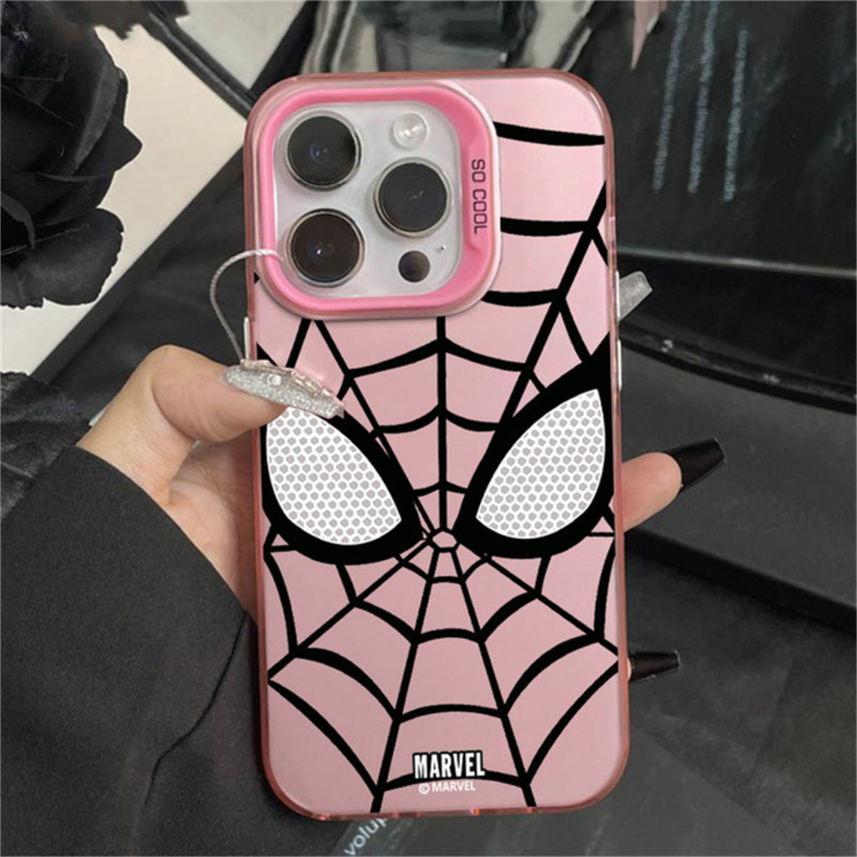 Apple mobile phone case Spider-Man series breathable color vitality mobile phone case