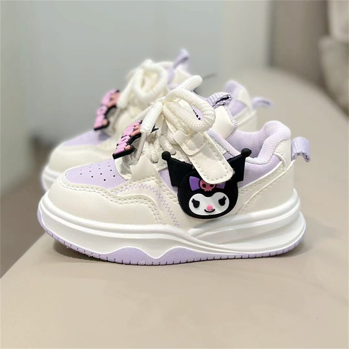 Children's and girls' spring and autumn Sanrio cute pattern soft sole breathable non-stuffy low-top sneakers