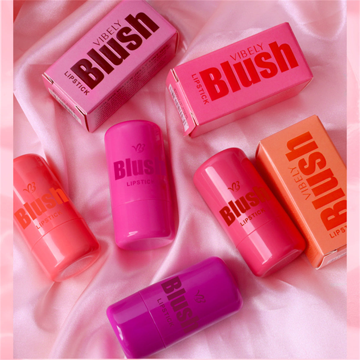 Jelly blush lipstick universal color long-lasting makeup lip and cheek dual-purpose blush