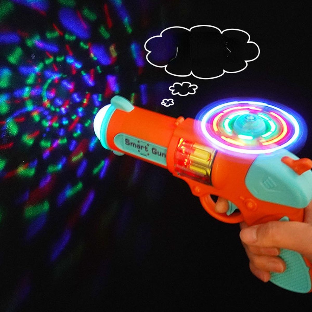 Space projection luminous toy gun