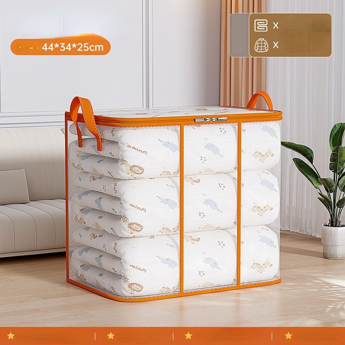 PVC Transparent Quilt Waterproof Household Storage Bag