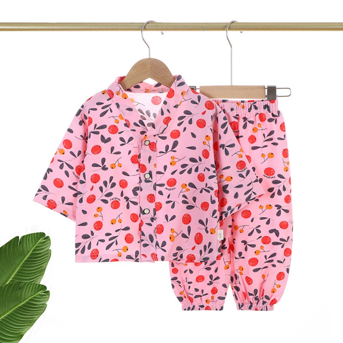 Summer children's pajamas short-sleeved shorts boys and girls baby suits summer thin loose small children air-conditioned clothing