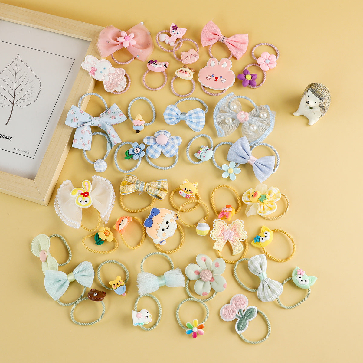 Children's 18-piece set of flower cartoon pattern hairpins