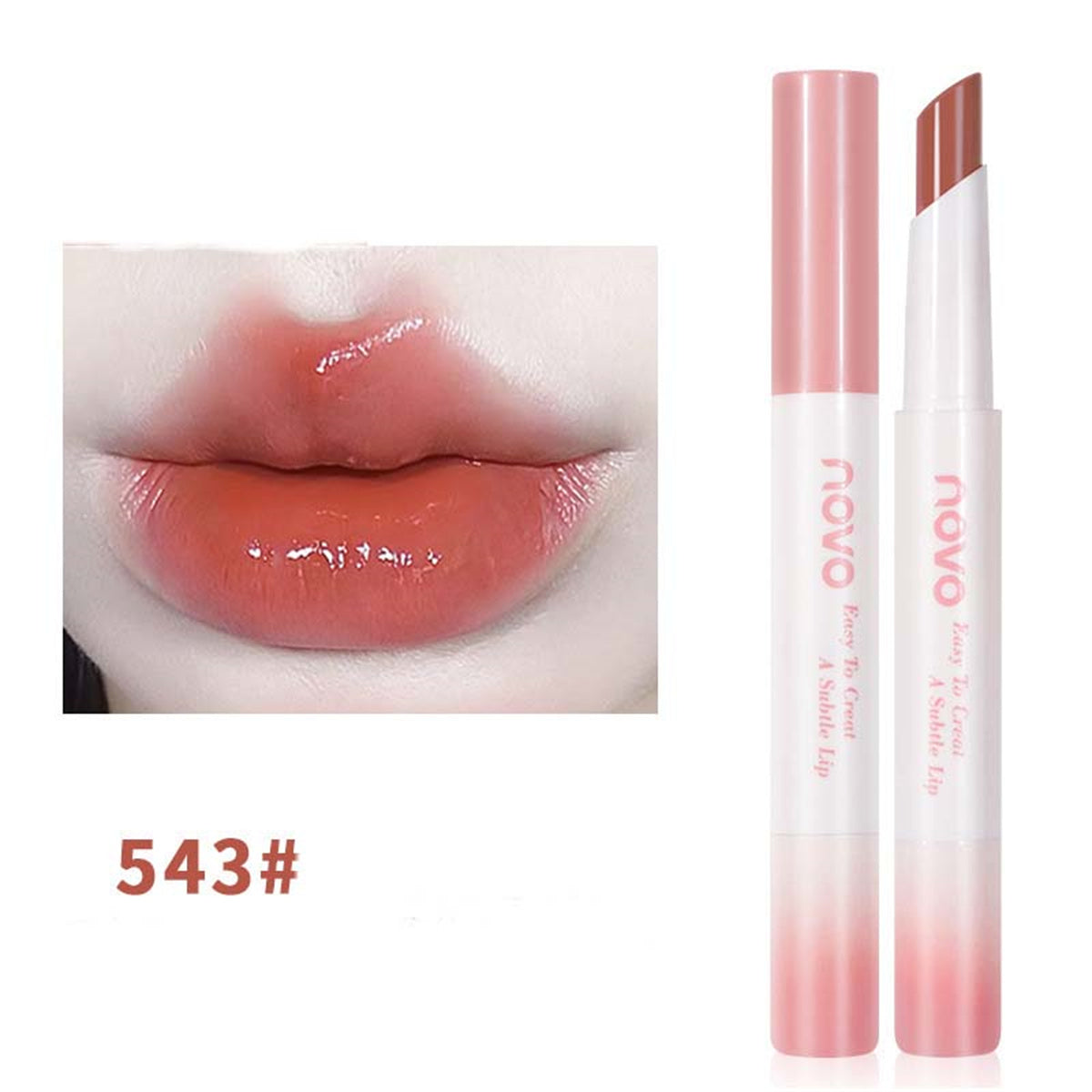 Watery mirror lip glaze does not stick to cups and does not fade. Party-style moist lip glaze