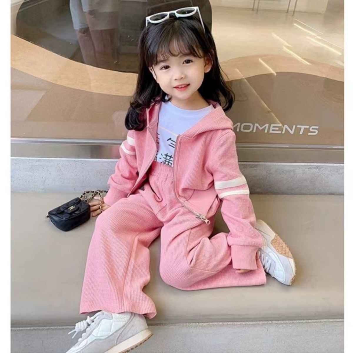 Girls autumn suits new style hooded fashionable girls fashion suits