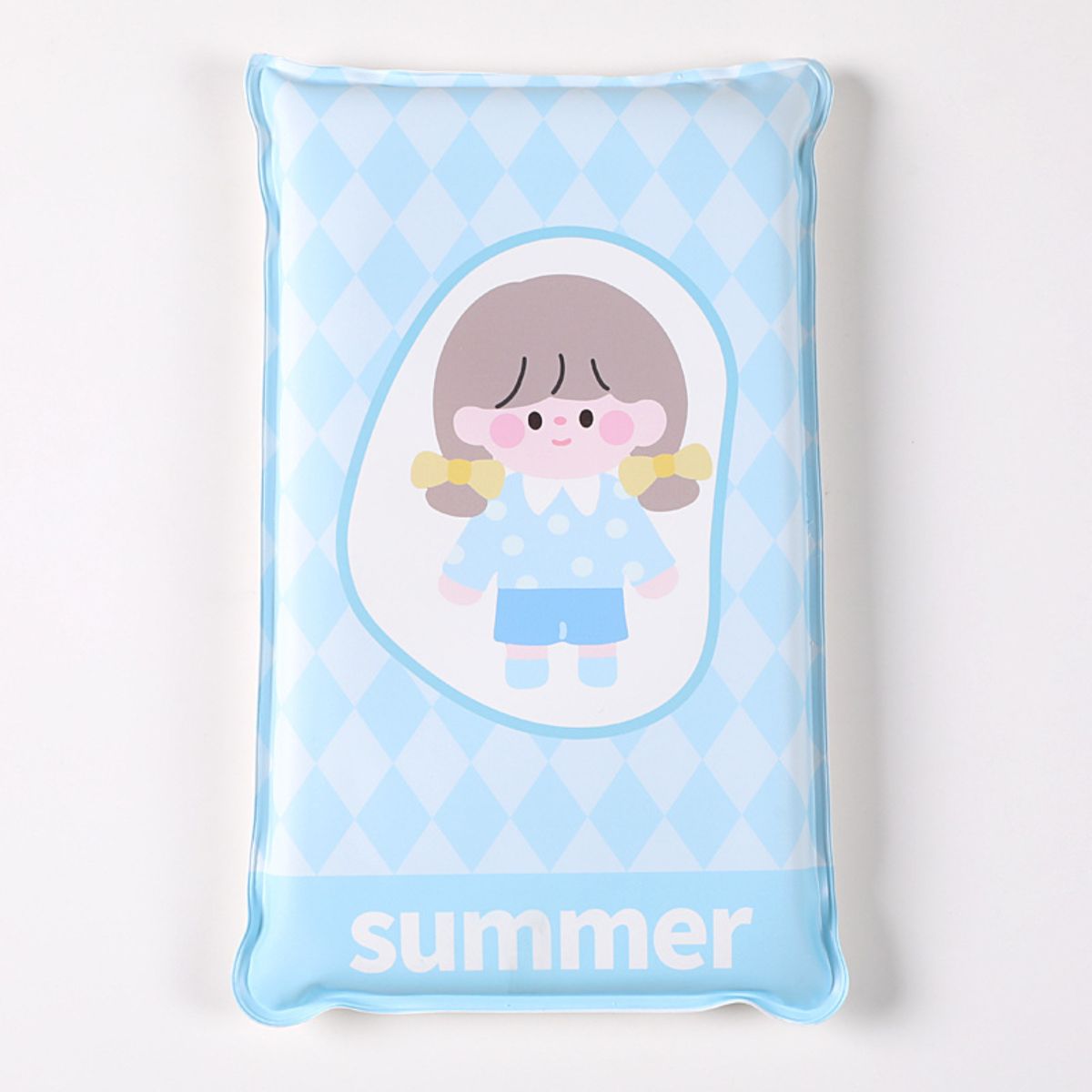 Summer cartoon ice pillow cute student nap pillow adult cooling gel ice pad free water injection cooling pillow