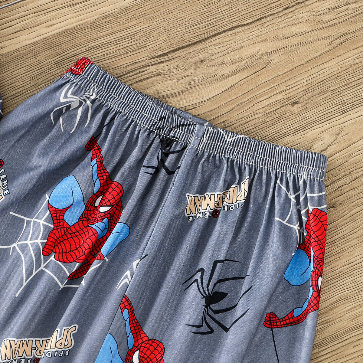 Boys Cartoon Spiderman Pattern Pajamas Home Clothes Long Sleeve Set