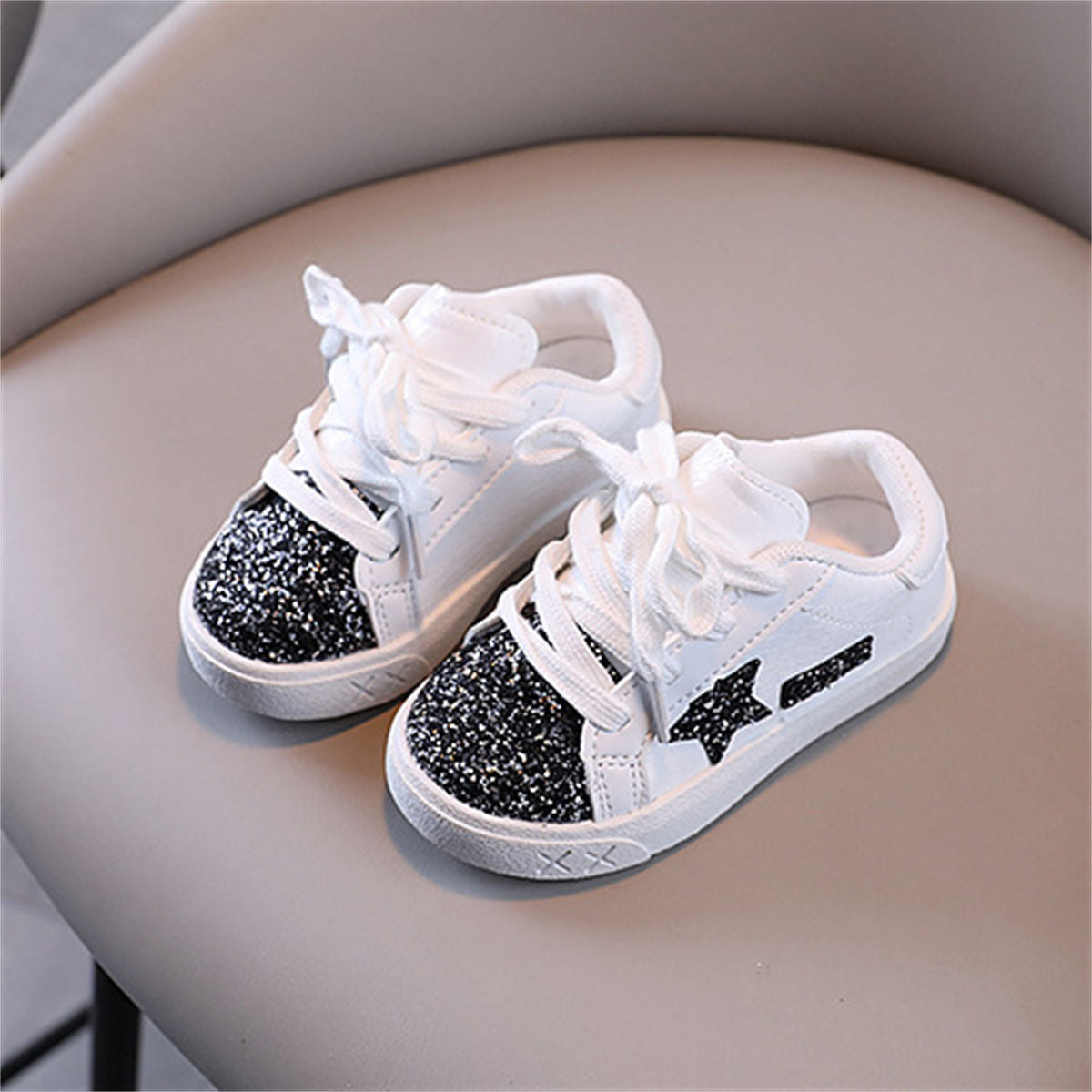 Toddler girls autumn sweet fashion style sequined star style low-top sneakers