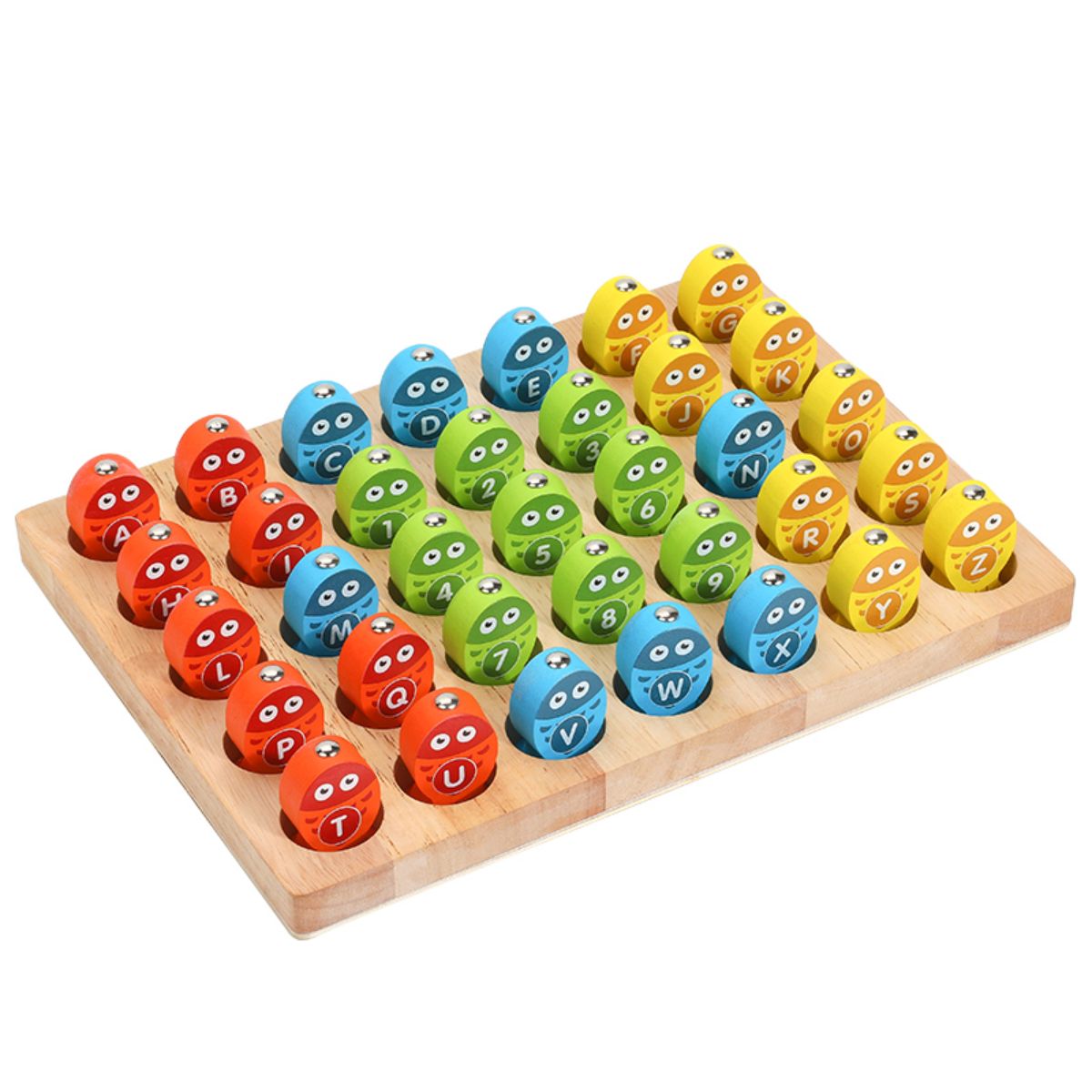 Fishing game with numbers and letters