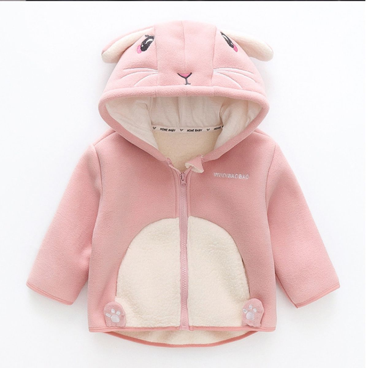 Children's fleece jackets, children's clothing, boys and girls' clothes, plush and thickened baby autumn clothing