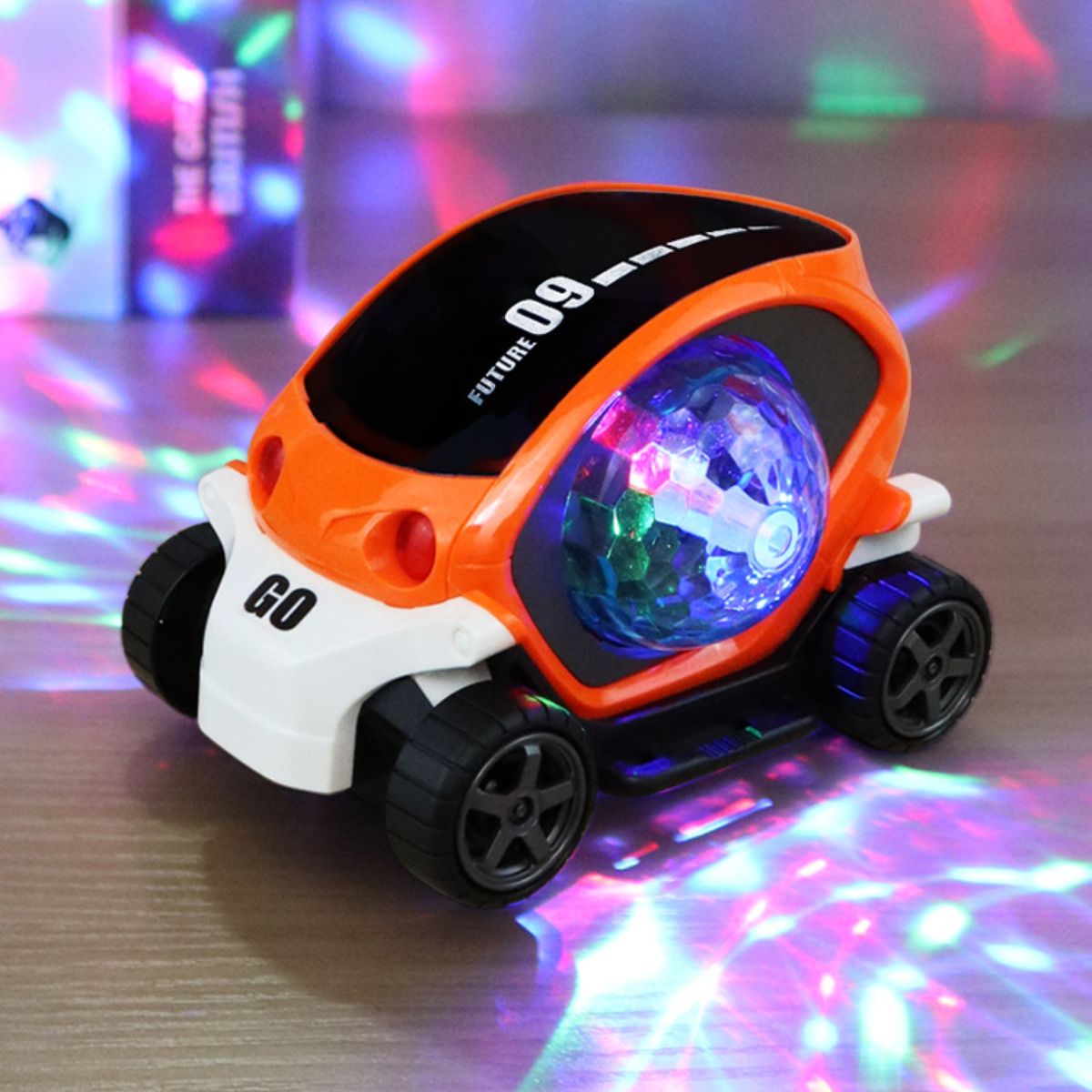 Flashing music electric universal light cartoon toy car