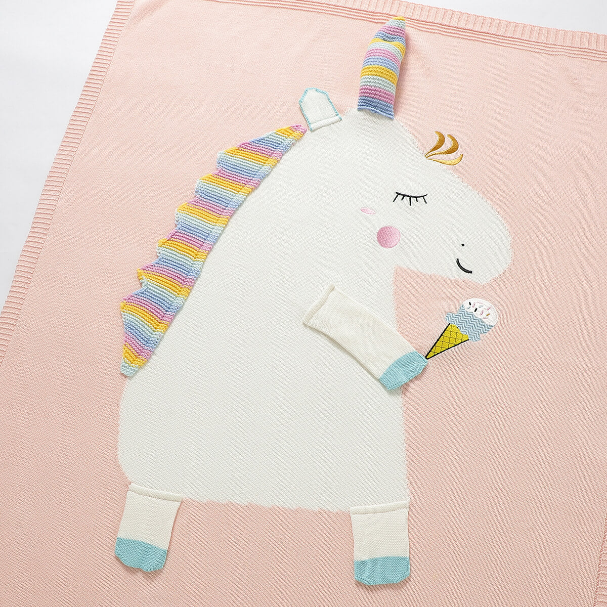 بطانية يونيكورن ثلاثية الأبعاد للأطفال