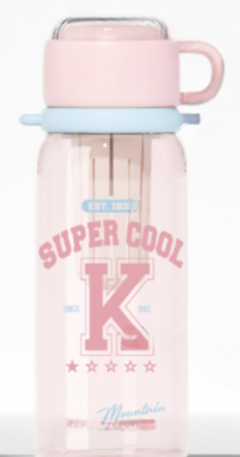750ml Large-Capacity Water Bottle with Mug-Style Handle and Secure Lid
