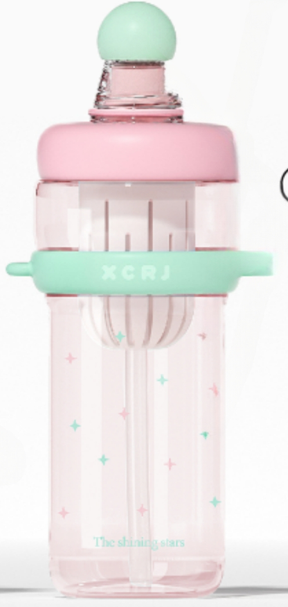 850ml Large-Capacity Kids Water Bottle with Carry Handle and Secure Lid