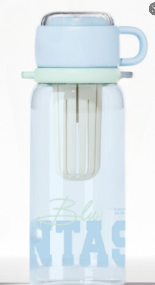 750ml Large-Capacity Water Bottle with Mug-Style Handle and Secure Lid