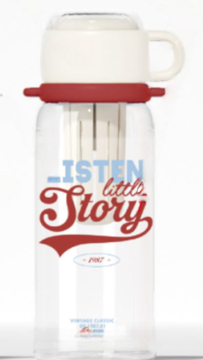 750ml Large-Capacity Water Bottle with Mug-Style Handle and Secure Lid