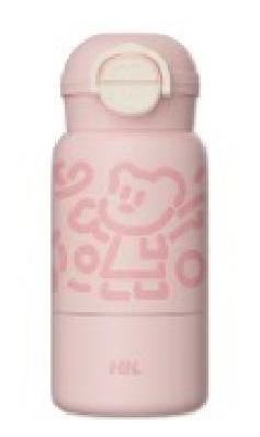 Kids Insulated Water Bottle with Flip Lid and Bold Cartoon Graphic