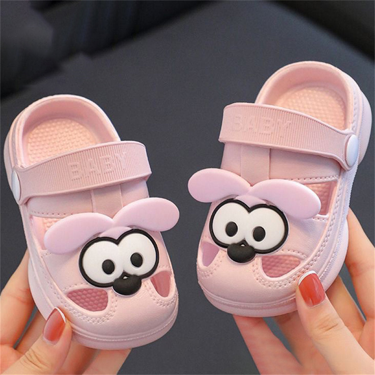 Cute bear soft bottom non-slip home bathroom slippers