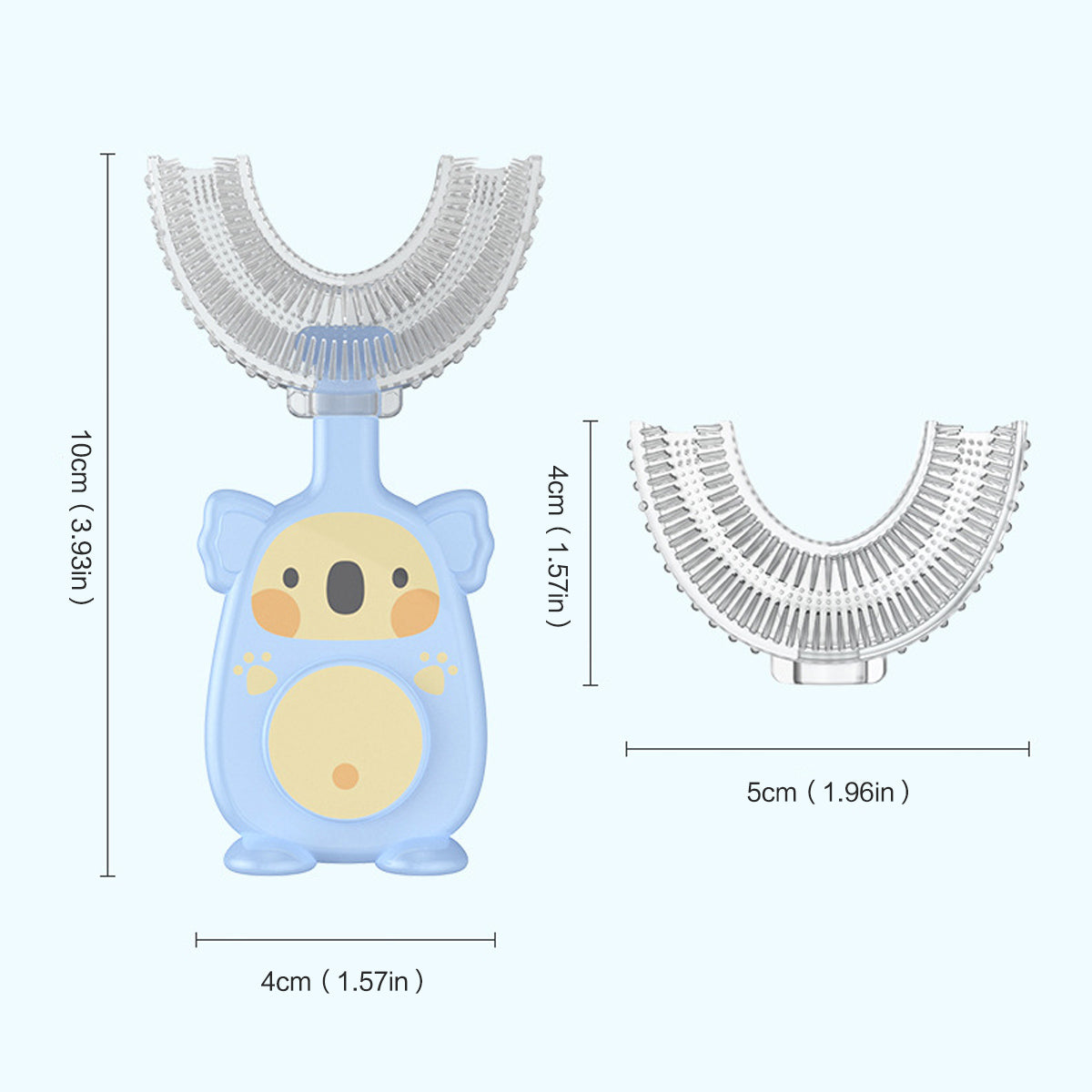 Koala Shape Baby Mouth U-shaped Toothbrush