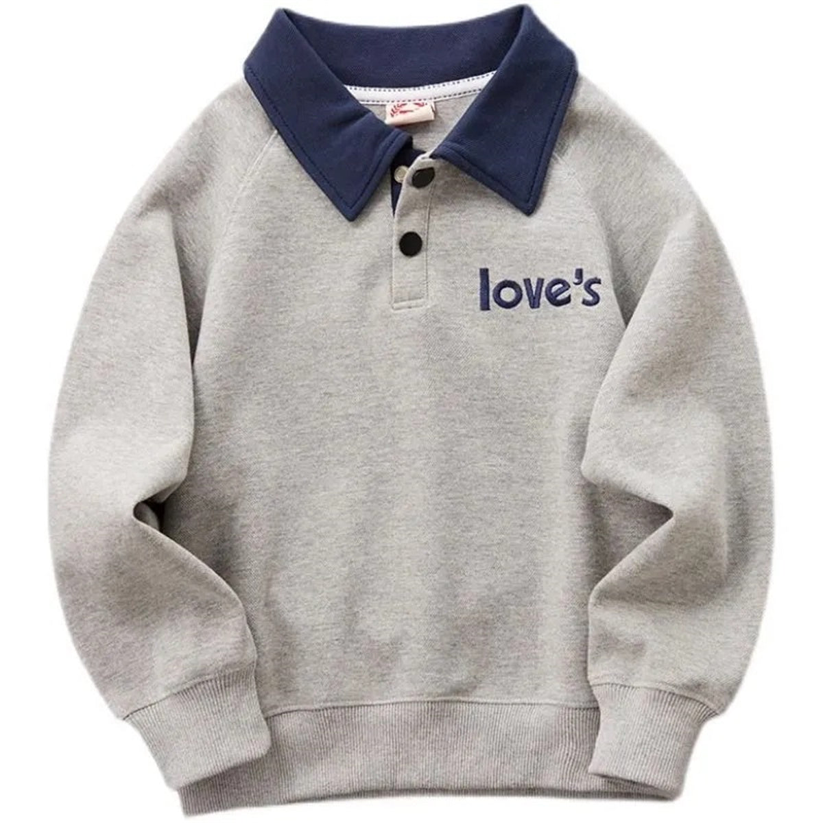 Polo shirts for middle and large children, sweatshirts for spring and autumn, long-sleeved tops for children