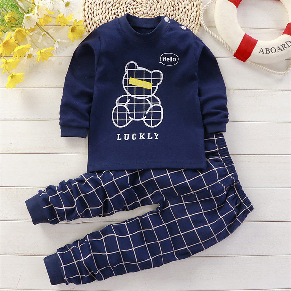 Pure cotton boy's home wear suit