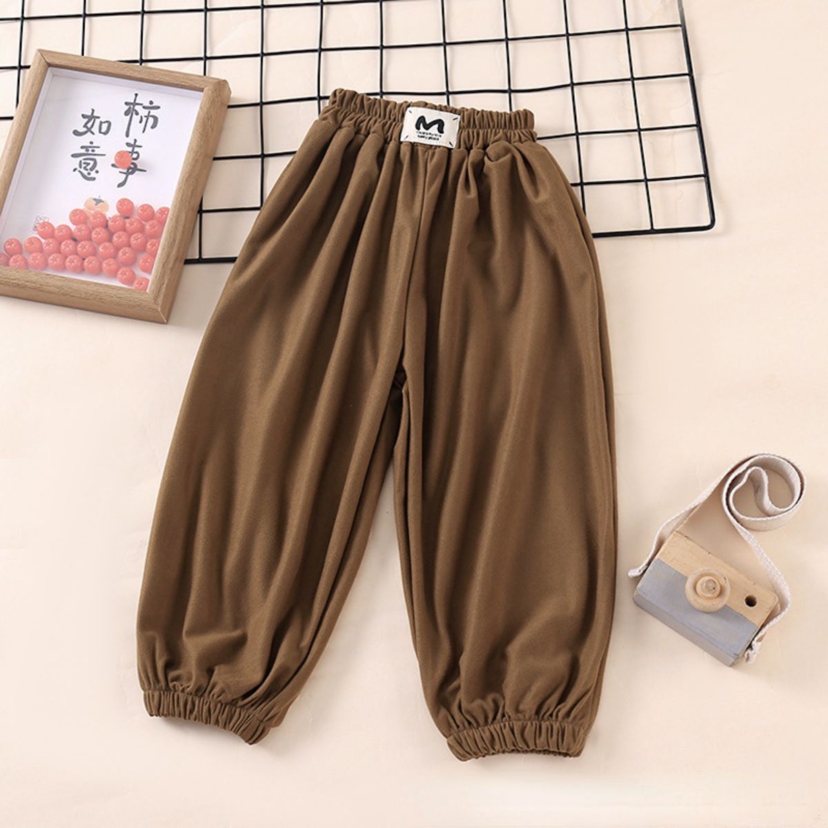 New style children's pants for spring and summer, children's single pants, outerwear pants, girls' pants, boys' pants, baby loose and thin bloomers