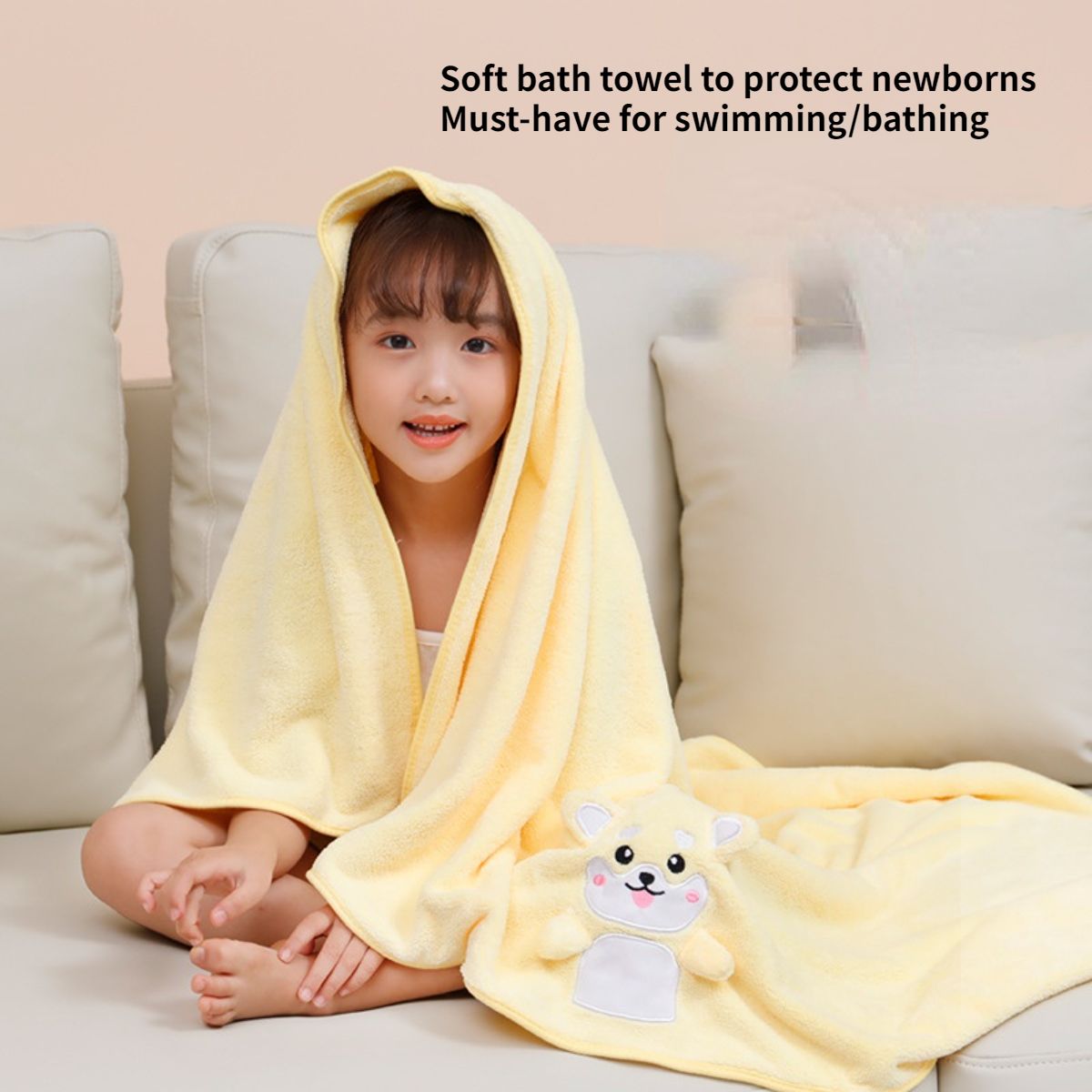 Children's bath towel bath robe newborn baby towel thin blanket