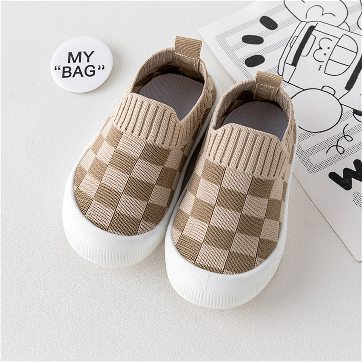 Children's boys and girls spring and autumn soft-soled non-slip breathable non-drop anti-kick toddler shoes