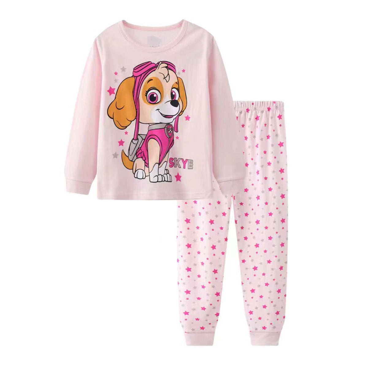 Paw Patrol Printed Pattern Set Girls Long Sleeve Home Clothes Pajamas