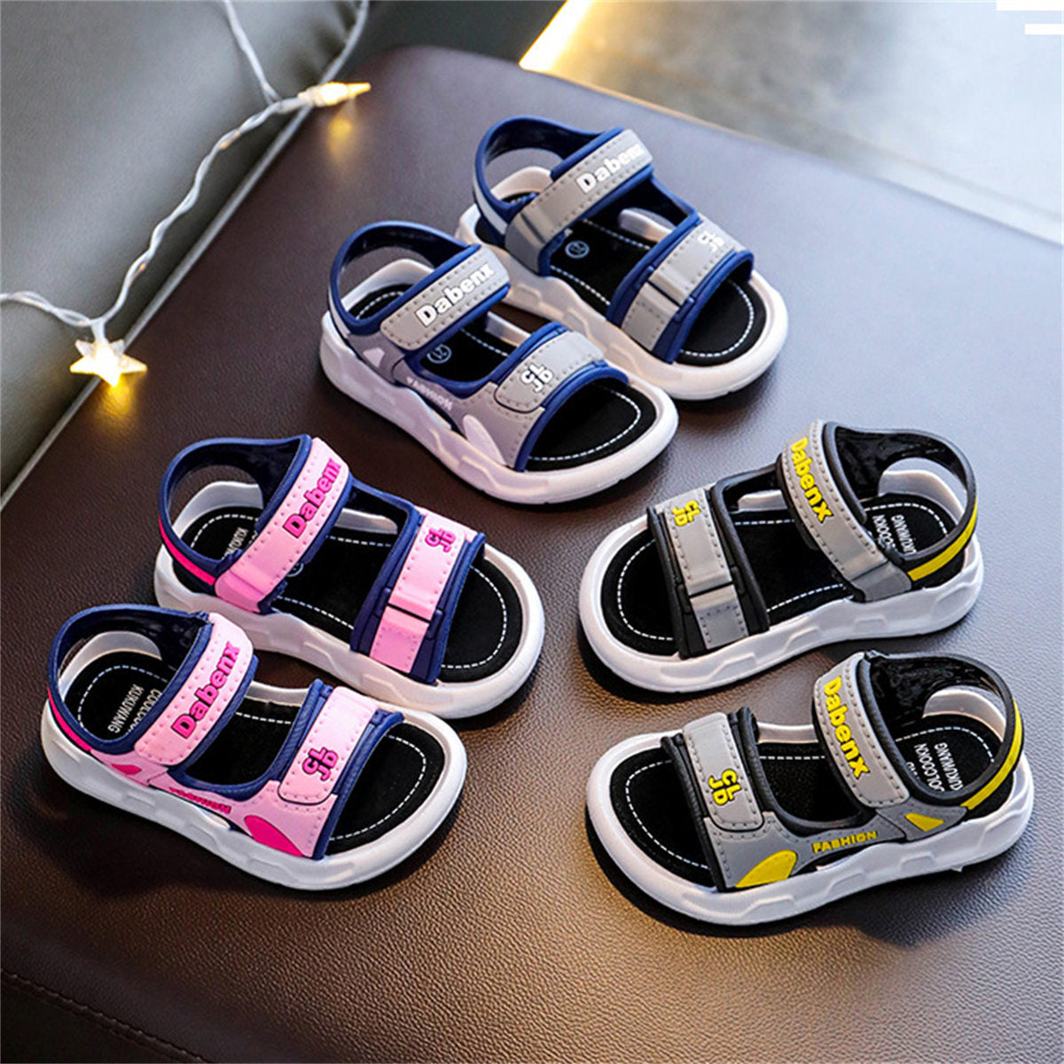 Children's casual Velcro soft-soled sandals