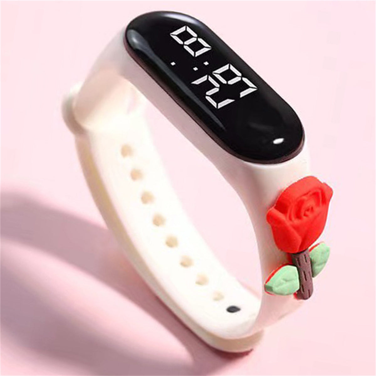 Children's girl's cute casual style flower style waterproof school going out all-match electronic watch