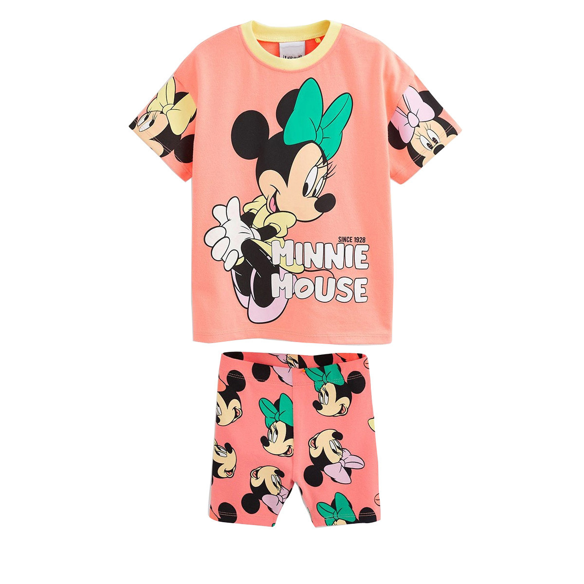 Girls cartoon T-shirt short-sleeved shorts home clothes casual all-match suit