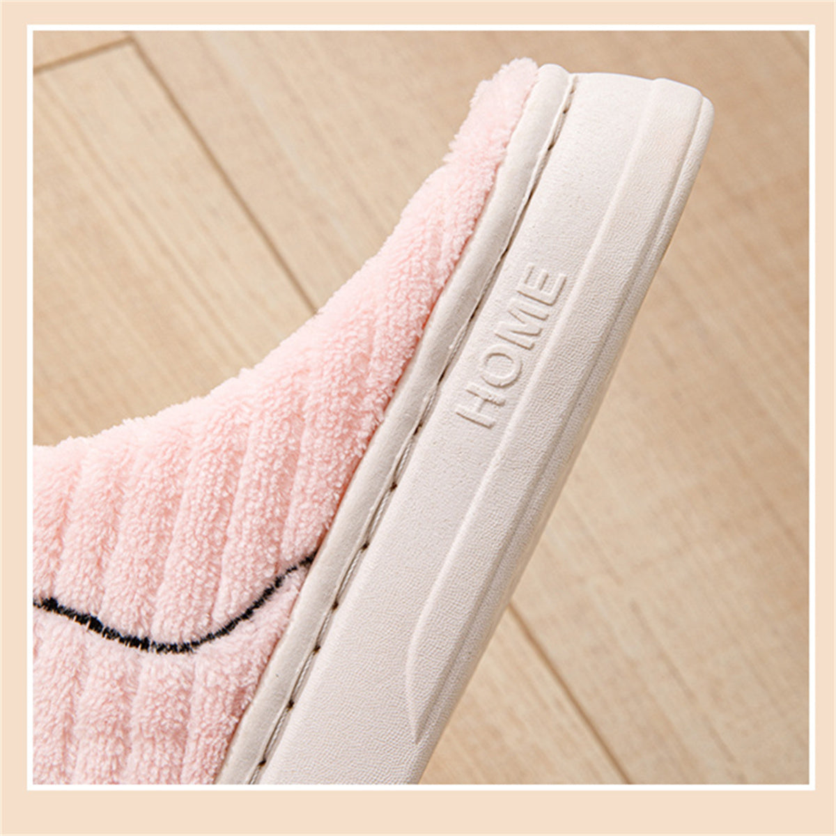 Slippers cartoon cute cotton sole autumn and winter indoor home warm and comfortable slippers