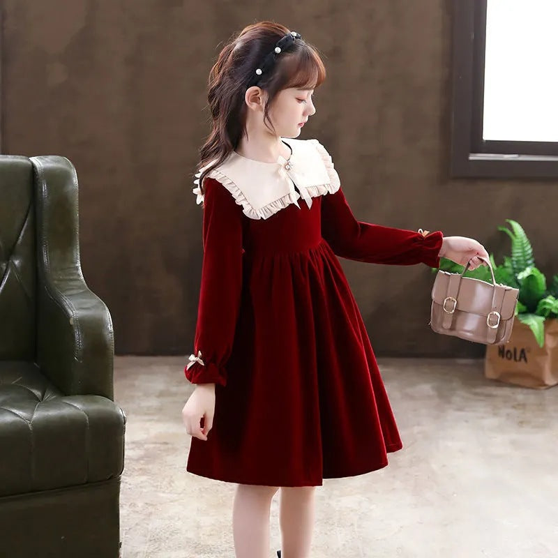 autumn and winter long sleeve dress