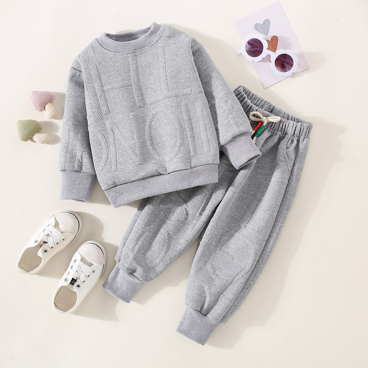 New autumn suit for boys and girls, sweatshirt two-piece suit