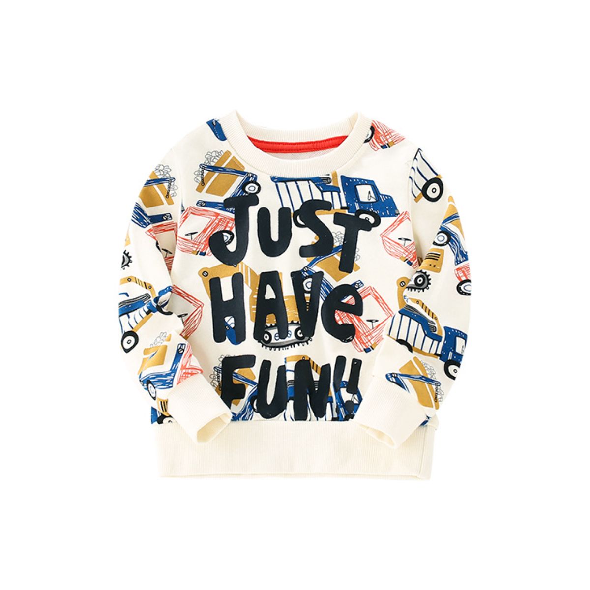 Boys Autumn Letter Printed Long Sleeve Sweatshirt