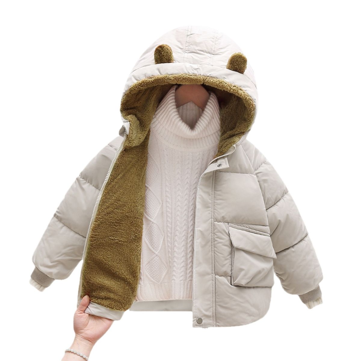 Children&#39;s down jackets boys girls cotton-padded jackets