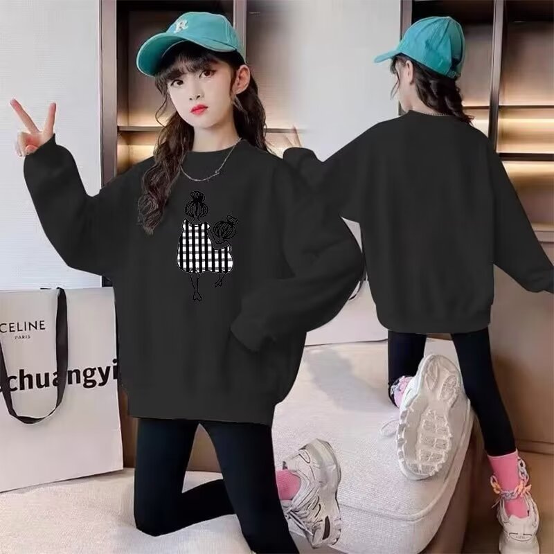 Girls cute everyday wear T-shirt long sleeve top