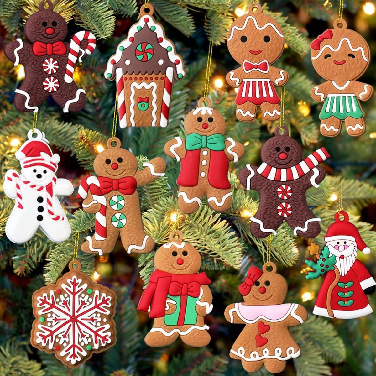 Gingerbread Man Christmas Tree Ornament