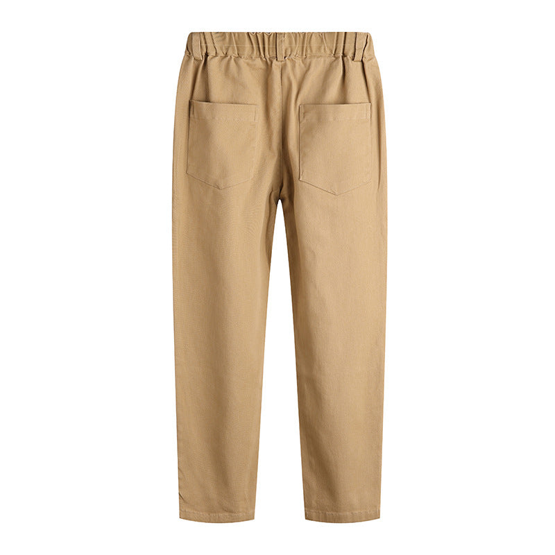 Middle and large children's suit pants casual students' daily versatile trousers