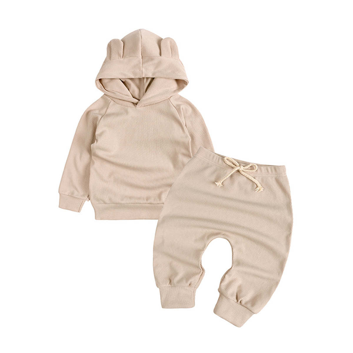 Baby suit autumn harem pants long sleeve pullover cat ears hooded sweater suit