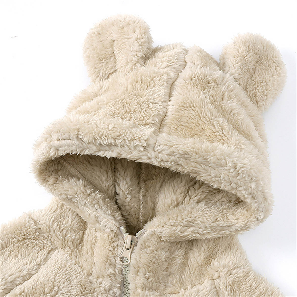 Boys and girls lambskin thickened coat children's stylish warm hooded fur sweater