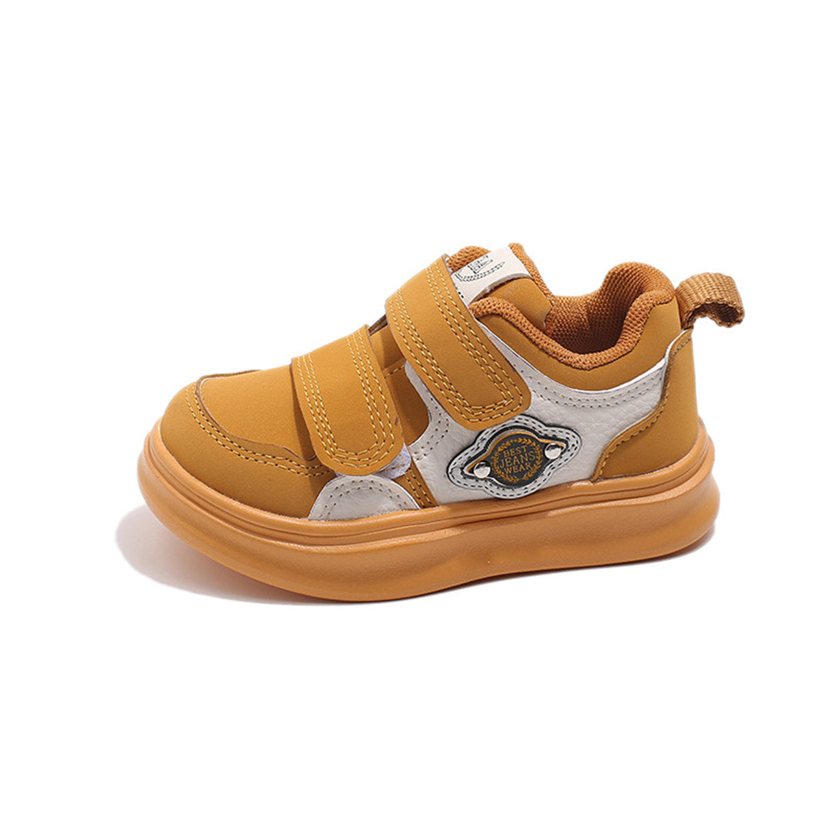 Cool and simple style for little boys, color matching, Velcro, lightweight, soft-soled low-top sneakers