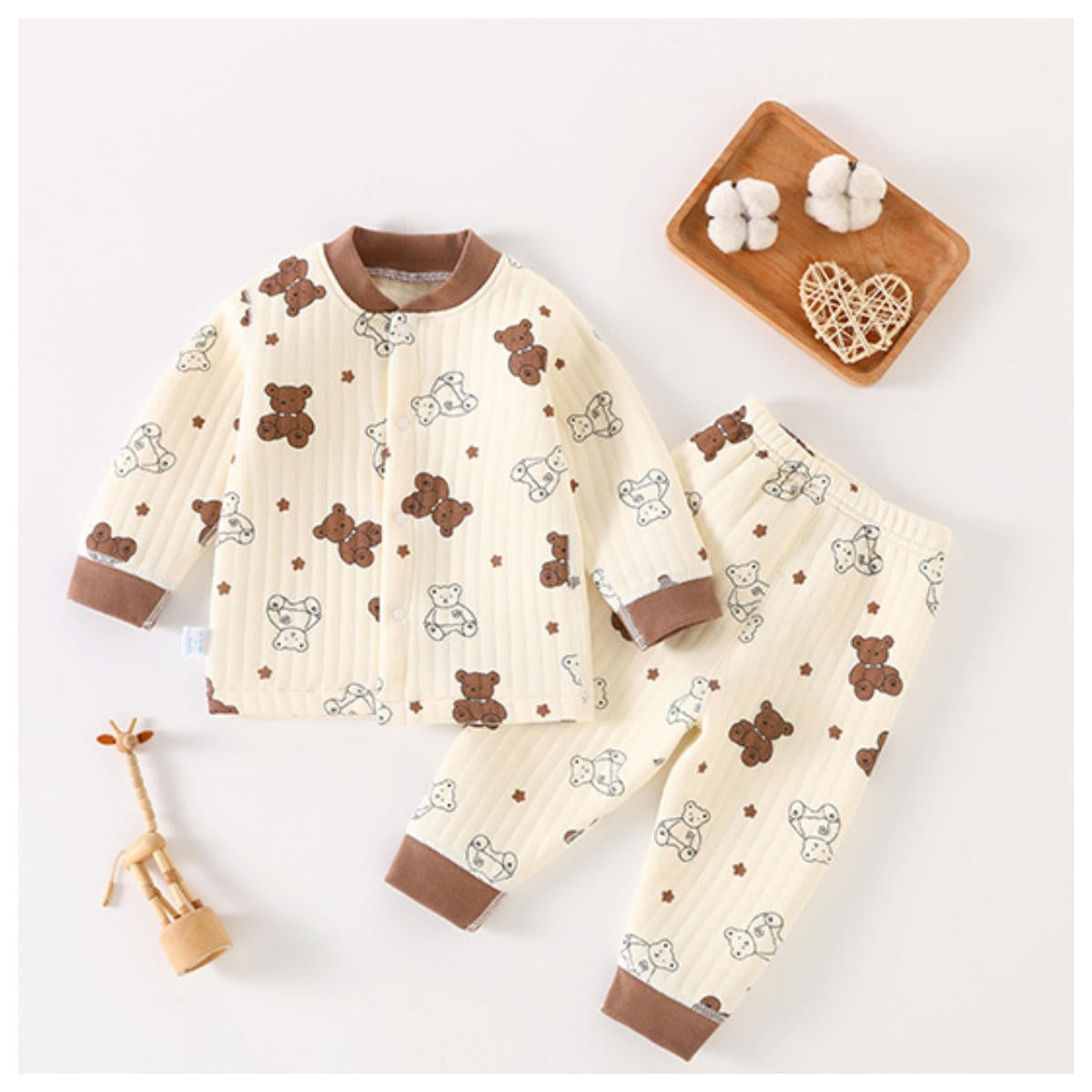 Baby Autumn and Winter Split Cotton Sandwich Set