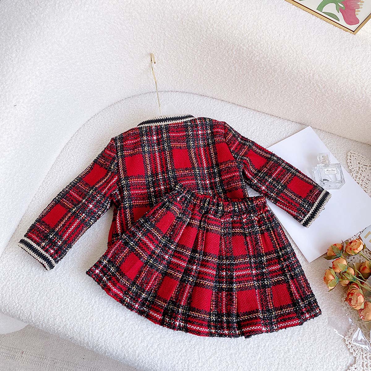 Girls autumn and winter ladies style Chanel style short skirt two-piece suit