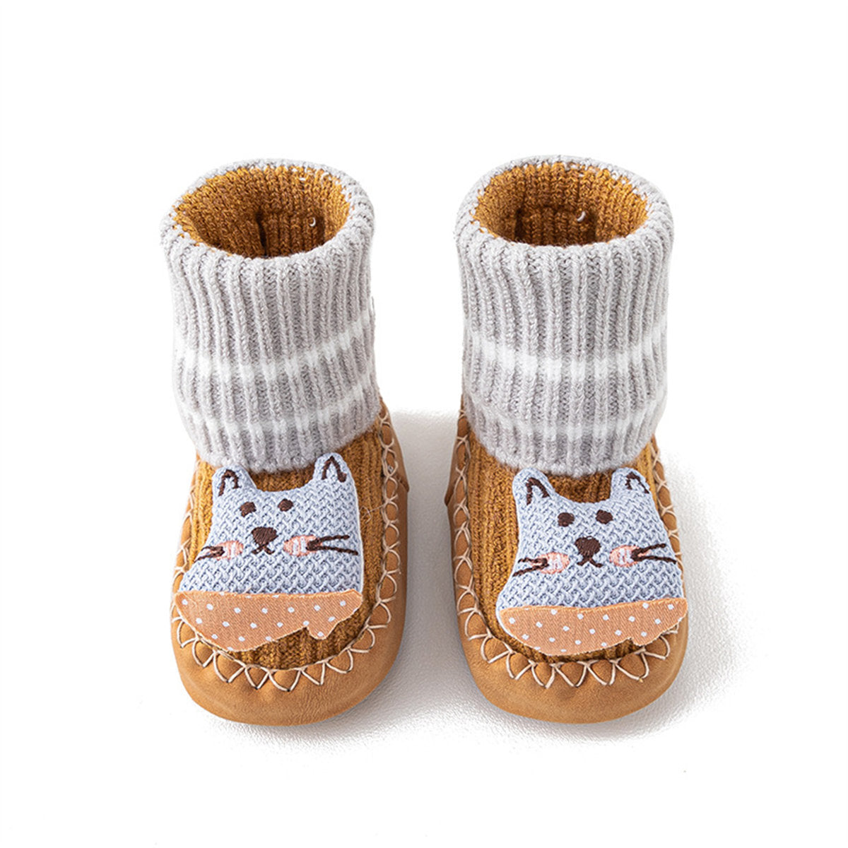 Infant and toddler boys and girls autumn and winter floor socks shoes non-slip warm casual shoes