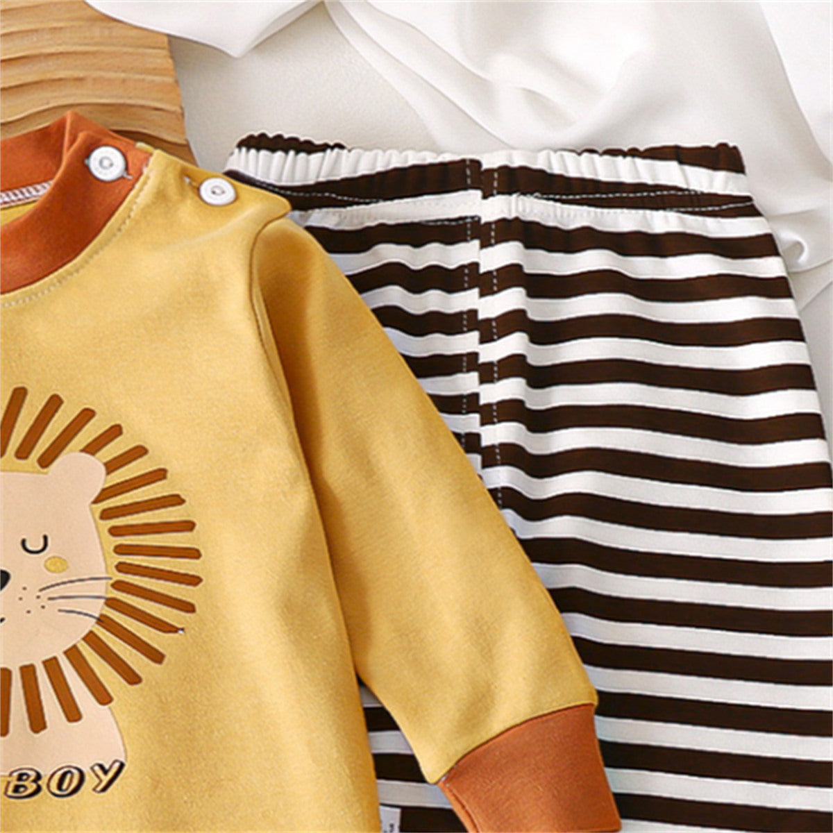 Boys' little lion suit cute daily basic wear